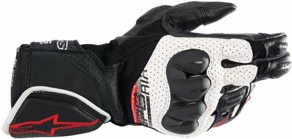 Alpinestars Alpinestars SP-8 V3 Air Gloves Black/White/Bright Red S Motoristične rokavice