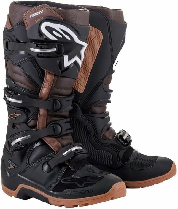 Alpinestars Alpinestars Tech 7 Enduro Boots Black/Dark Brown 42 Motoristični čevlji