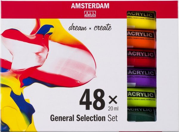 Amsterdam Amsterdam General Selection Set akrilnih barv 48 x 20 ml