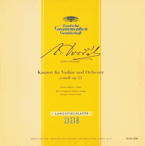 Antonín Dvořák Antonín Dvořák - Concert For Violin And Orchestra (Mono) (LP)