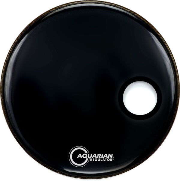 Aquarian Aquarian RSM20BK Regulator Port/Ring 20" Black Rezonančna opna za boben