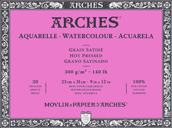 Arches Arches Watercolour Hot Pressed Skicirka 23 x 31 cm 300 g