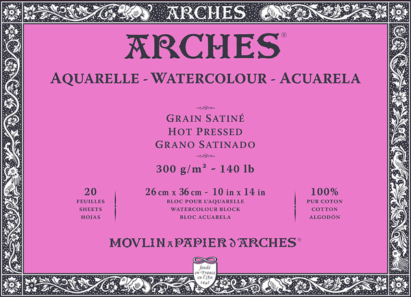 Arches Arches Watercolour Hot Pressed Skicirka 26 x 36 cm 300 g