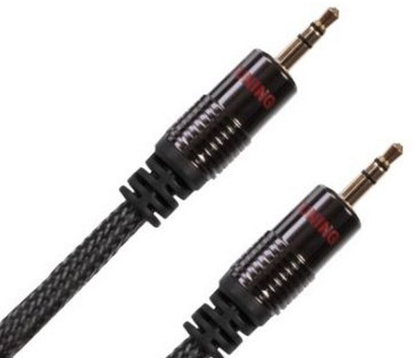 Audio Tuning Audio Tuning Klinke 3,5mm 0,5 m Črna Hi-Fi AUX kabel