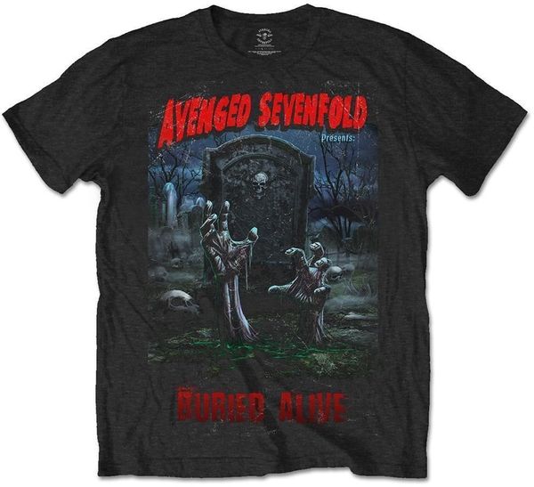 Avenged Sevenfold Avenged Sevenfold Majica Buried Alive Tour 2012 Unisex Black S