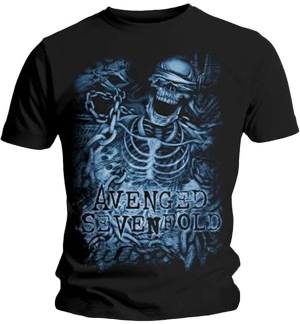 Avenged Sevenfold Avenged Sevenfold Majica Chained Skeleton Unisex Black 2XL