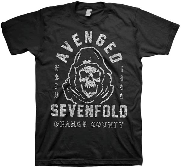 Avenged Sevenfold Avenged Sevenfold Majica So Grim Orange County Unisex Black 2XL