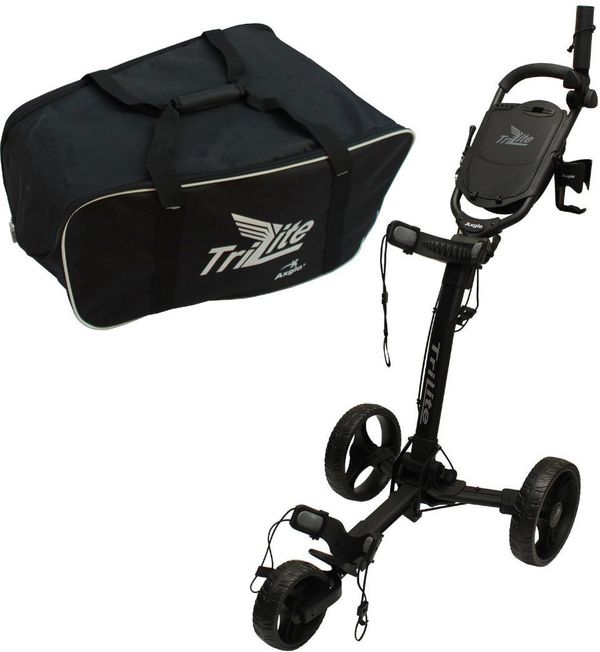 Axglo Axglo TriLite 3-Wheel SET Black/Black Ročni voziček za golf