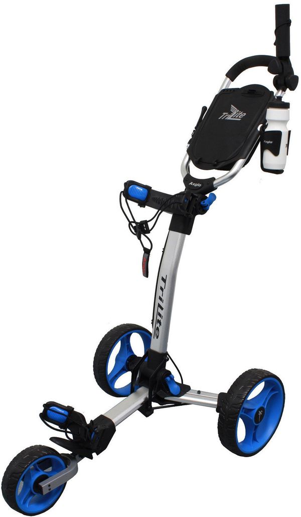 Axglo Axglo TriLite Grey/Blue Ročni voziček za golf