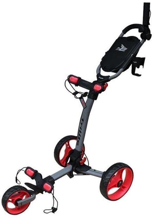 Axglo Axglo TriLite Grey/Red Ročni voziček za golf