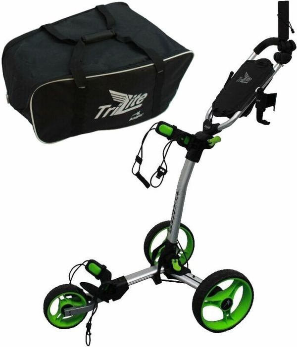 Axglo Axglo TriLite SET Grey/Green Ročni voziček za golf