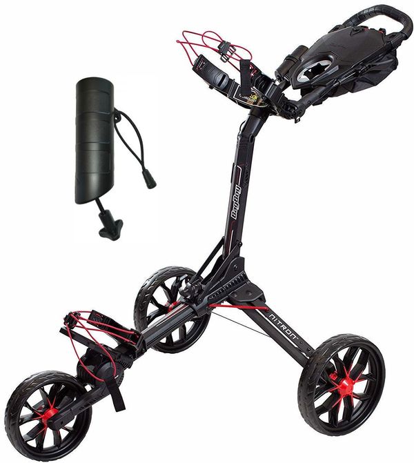 BagBoy BagBoy Nitron SET Black/Red Ročni voziček za golf