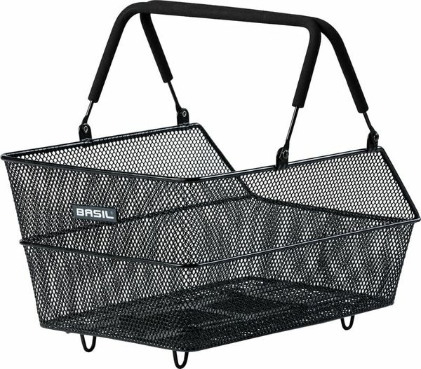 Basil Basil Cento MIK Bicycle Basket Rear Black Bicycle basket