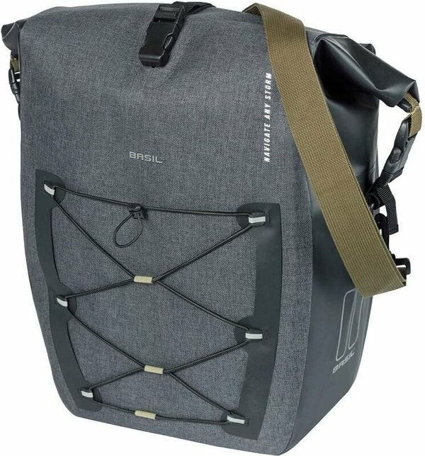 Basil Basil Navigator Storm MIK SIDE L Single Pannier Bag Black L 31 L