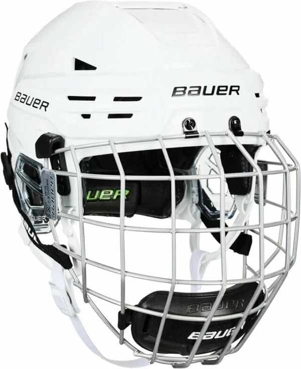 Bauer Bauer RE-AKT 85 Helmet Combo SR Bela L Hokejska čelada