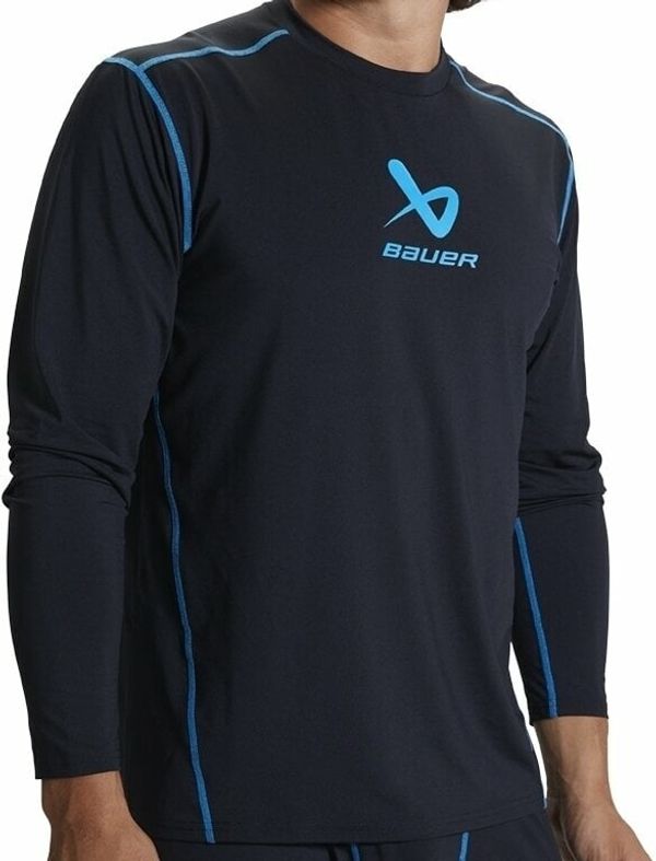 Bauer Bauer S22 Basics Long Sleeve Base Layer Top YTH YTH Termo spodnja perila za hokej