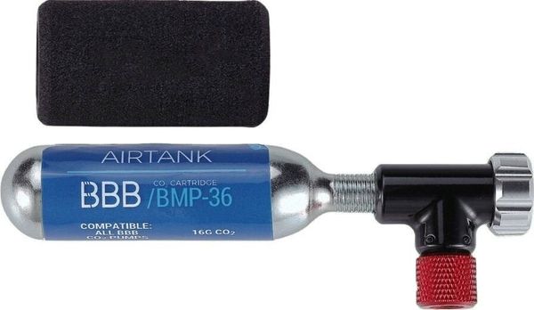 BBB BBB Co2 EasyAir Pump + Cartridge Black CO2 tlačilka