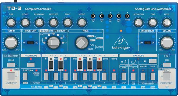 Behringer Behringer TD-3 Transparent Blue