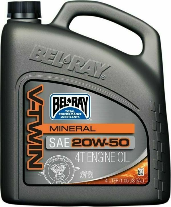 Bel-Ray Bel-Ray V-Twin Mineral 20W-50 4L Motorno olje