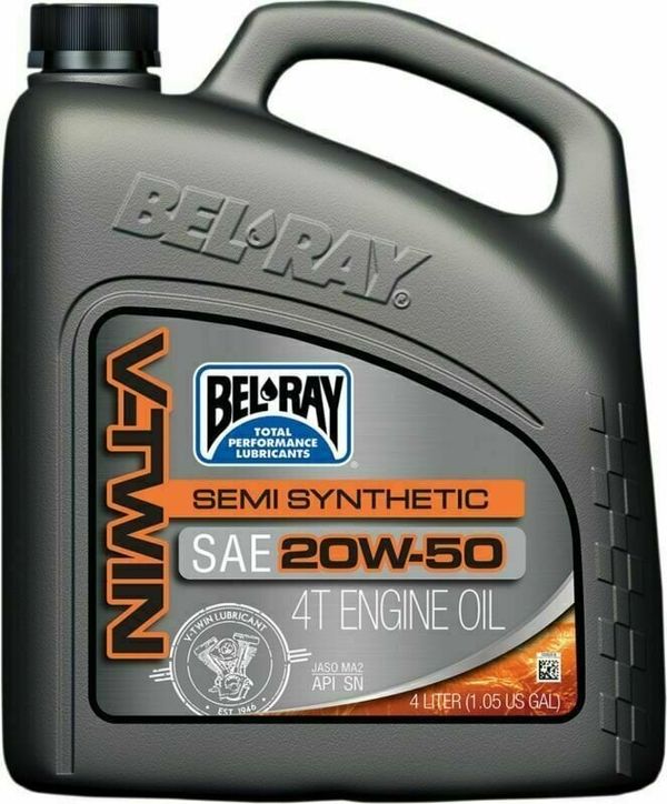 Bel-Ray Bel-Ray V-Twin Semi-Synthetic 20W-50 4L Motorno olje