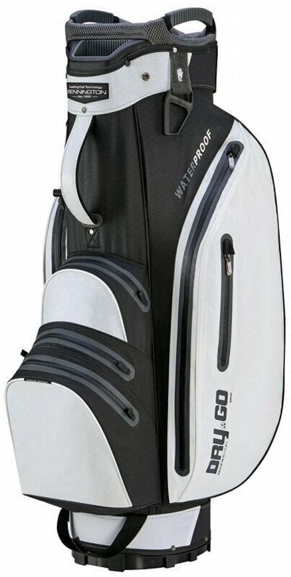 Bennington Bennington Dry GO 14 Grid Orga Water Resistant With External Putter Holder White/Black Golf torba Cart Bag