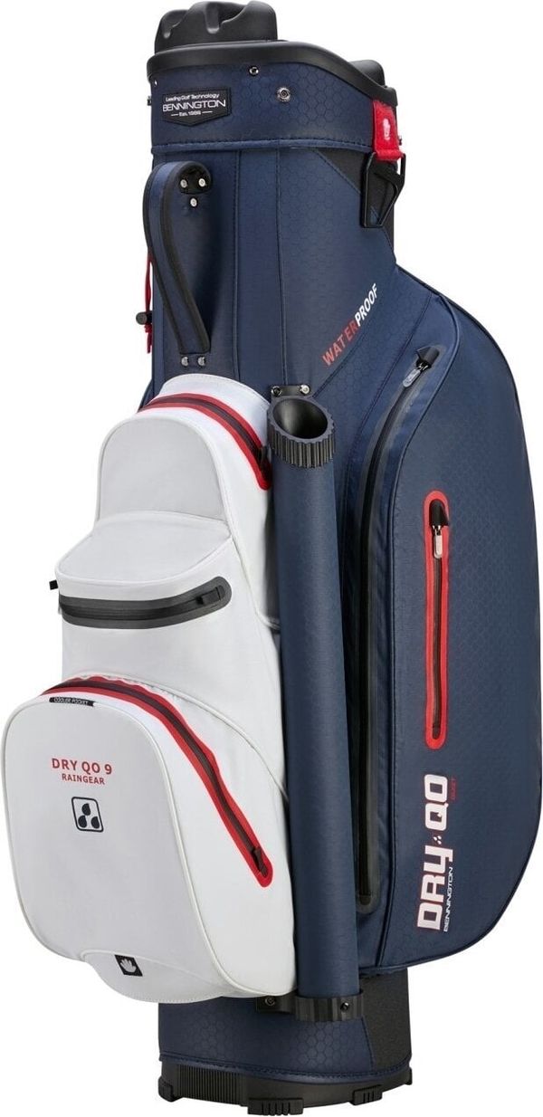 Bennington Bennington QO 9+ Waterproof Navy/White/Red Golf torba Cart Bag