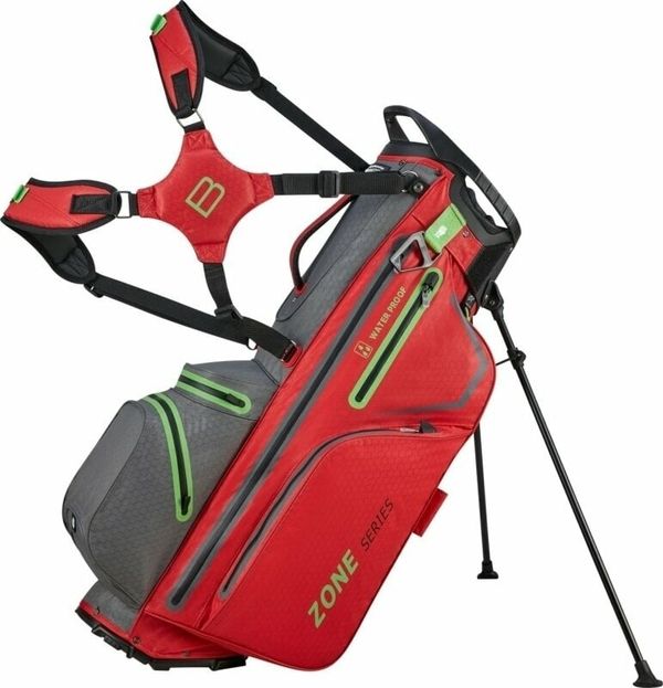 Bennington Bennington Zone Stand Bag Red/Canon Grey/Yellow Golf torba Stand Bag