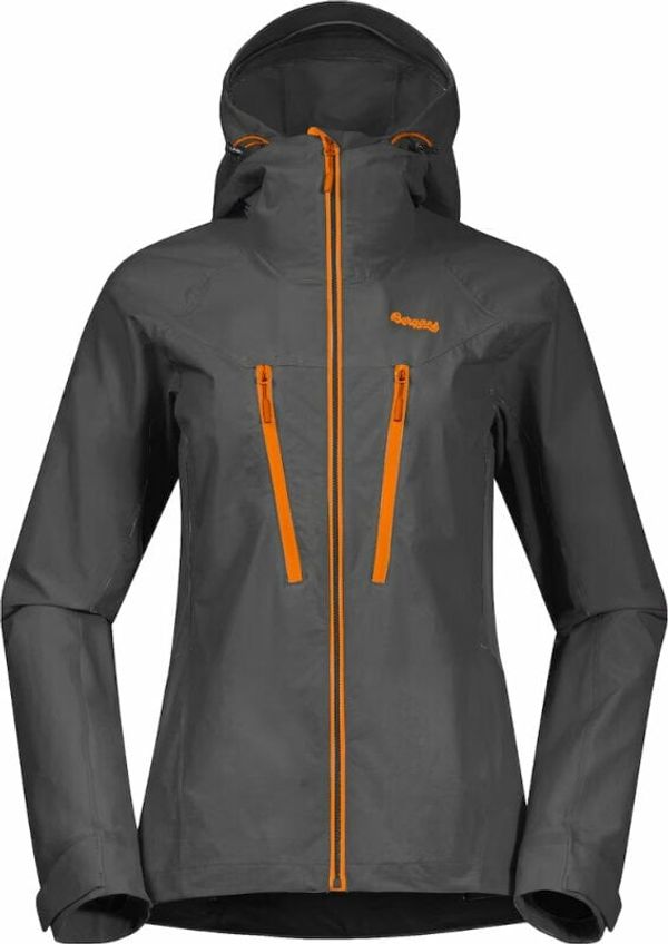 Bergans Bergans Cecilie Mountain Softshell Jacket Women Solid Dark Grey/Cloudberry Yellow L Jakna na postrem