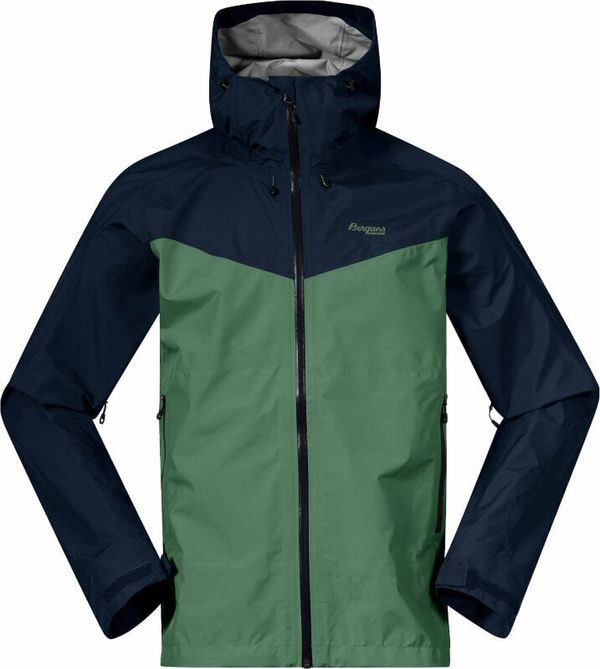 Bergans Bergans Skar Light 3L Shell Jacket Men Dark Jade Green/Navy Blue L Jakna na postrem