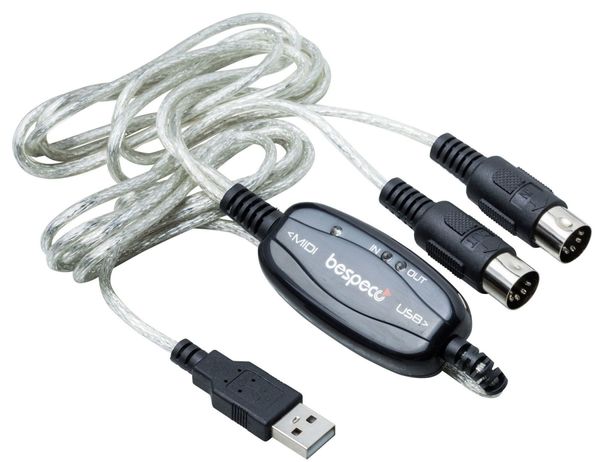 Bespeco Bespeco BMUSB100 Transparentna 2 m USB kabel