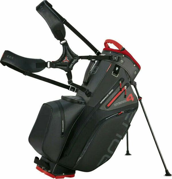 Big Max Big Max Aqua Hybrid 4 Black/Charcoal/Red Golf torba Stand Bag