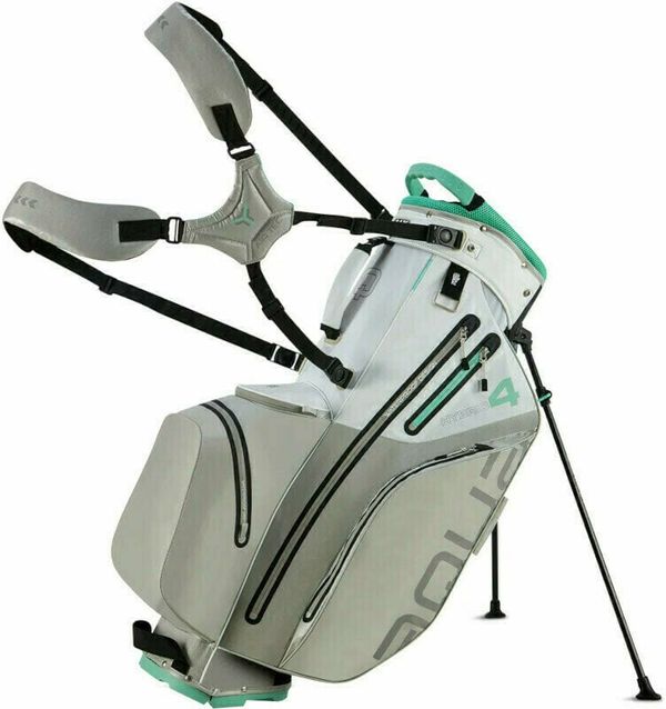 Big Max Big Max Aqua Hybrid 4 White/Grey/Mint Golf torba Stand Bag