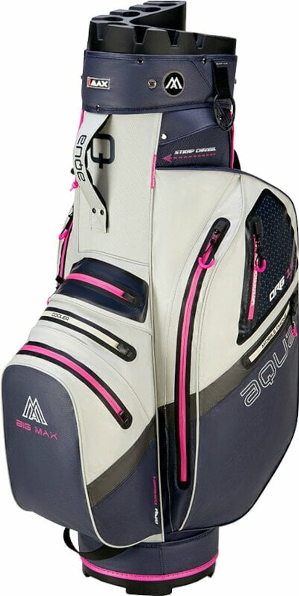 Big Max Big Max Aqua Silencio 4 Organizer Steel Blue/Off White/Fuchsia Golf torba Cart Bag