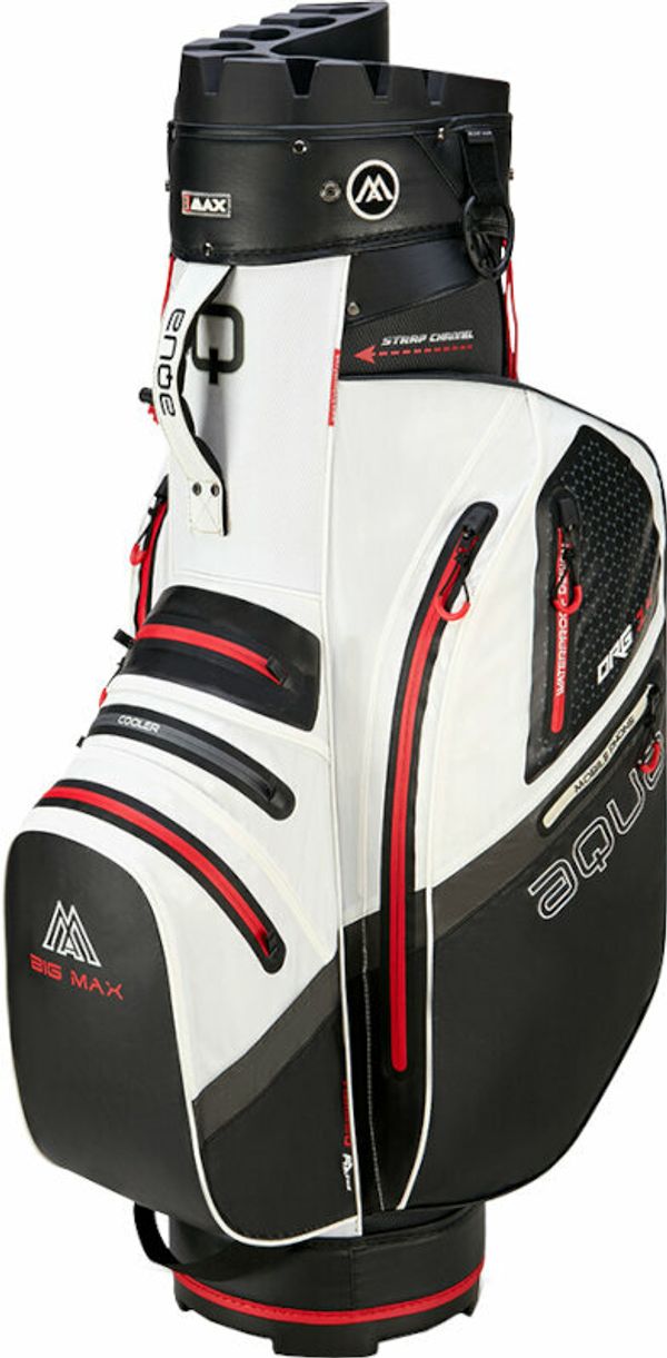 Big Max Big Max Aqua Silencio 4 Organizer White/Black/Red Golf torba Cart Bag