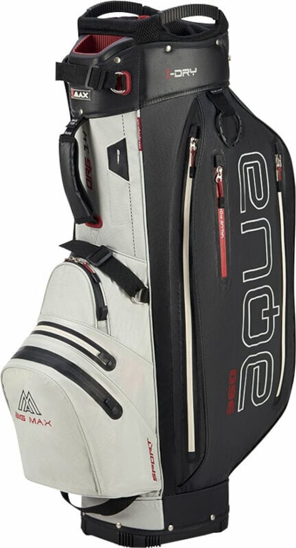 Big Max Big Max Aqua Sport 360 Off White/Black/Merlot Golf torba Cart Bag