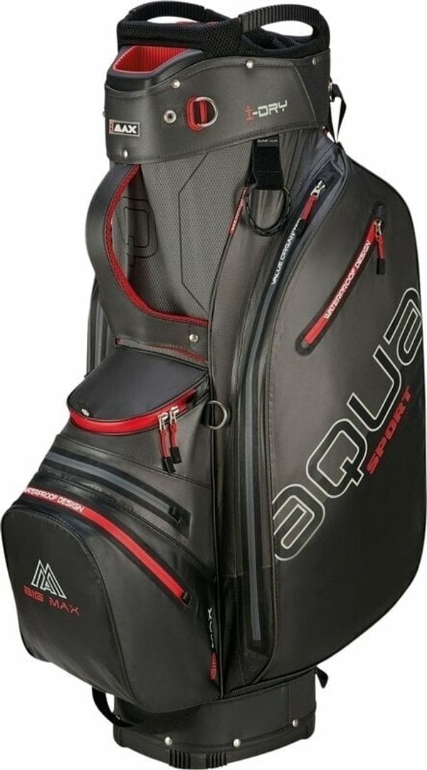 Big Max Big Max Aqua Sport 4 Charcoal/Black/Red Golf torba Cart Bag