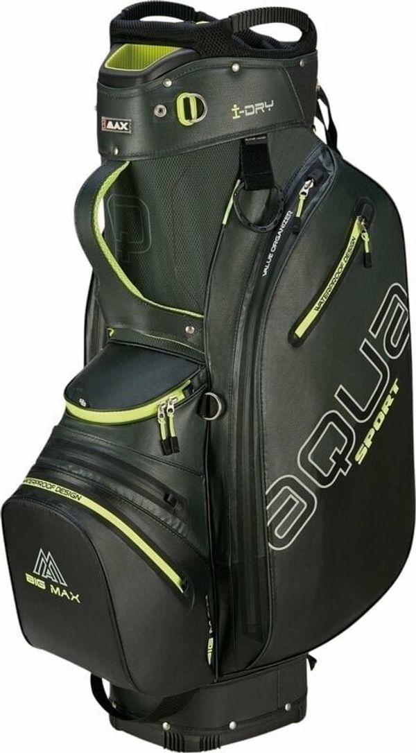 Big Max Big Max Aqua Sport 4 Forest Green/Black/Lime Golf torba Cart Bag