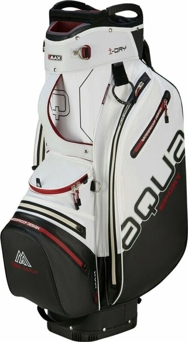 Big Max Big Max Aqua Sport 4 Off White/Black/Merlot Golf torba Cart Bag