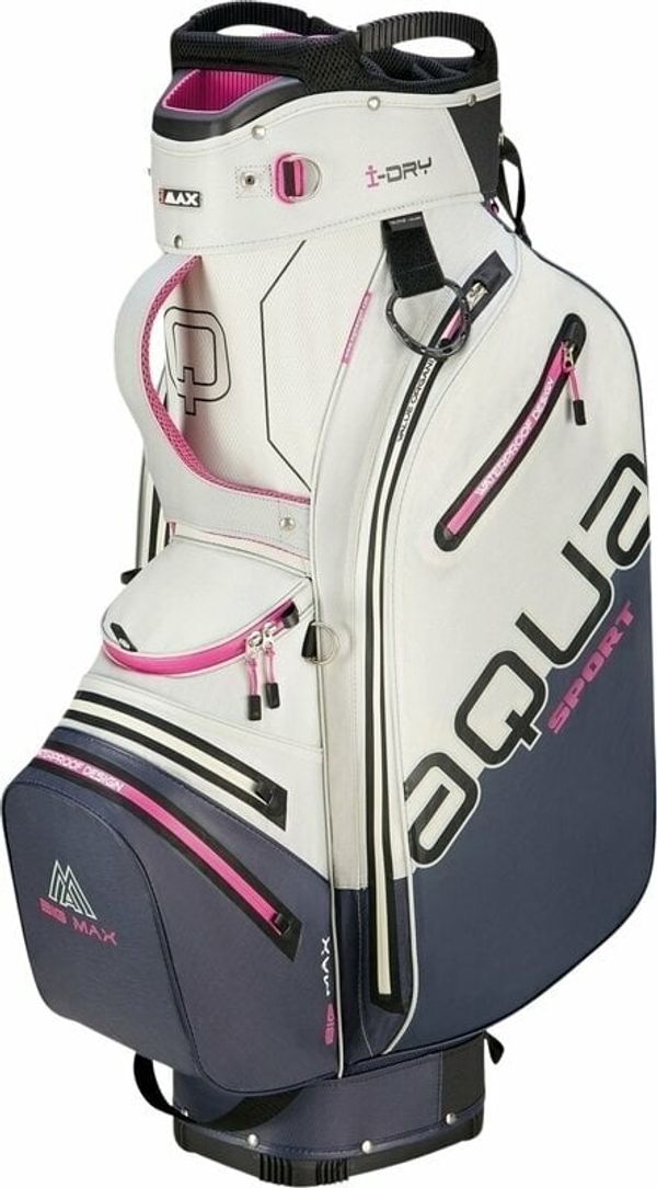 Big Max Big Max Aqua Sport 4 Off White/Steel Blue/Fuchsia Golf torba Cart Bag