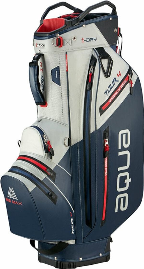 Big Max Big Max Aqua Tour 4 Off White/Navy/Red Golf torba Cart Bag