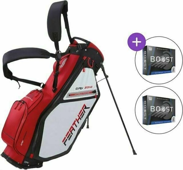 Big Max Big Max Dri Lite Feather SET Golf torba Stand Bag Red/Black/White