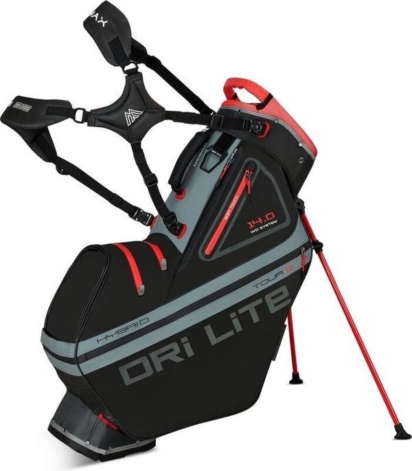 Big Max Big Max Dri Lite Hybrid Tour 2 Golf torba Stand Bag Black/Charcoal/Red