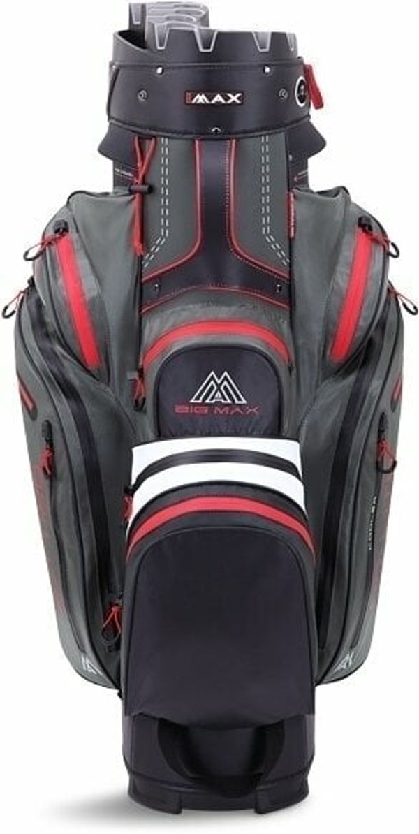 Big Max Big Max Dri Lite Silencio 2 Charcoal/White/Black/Red Golf torba Cart Bag