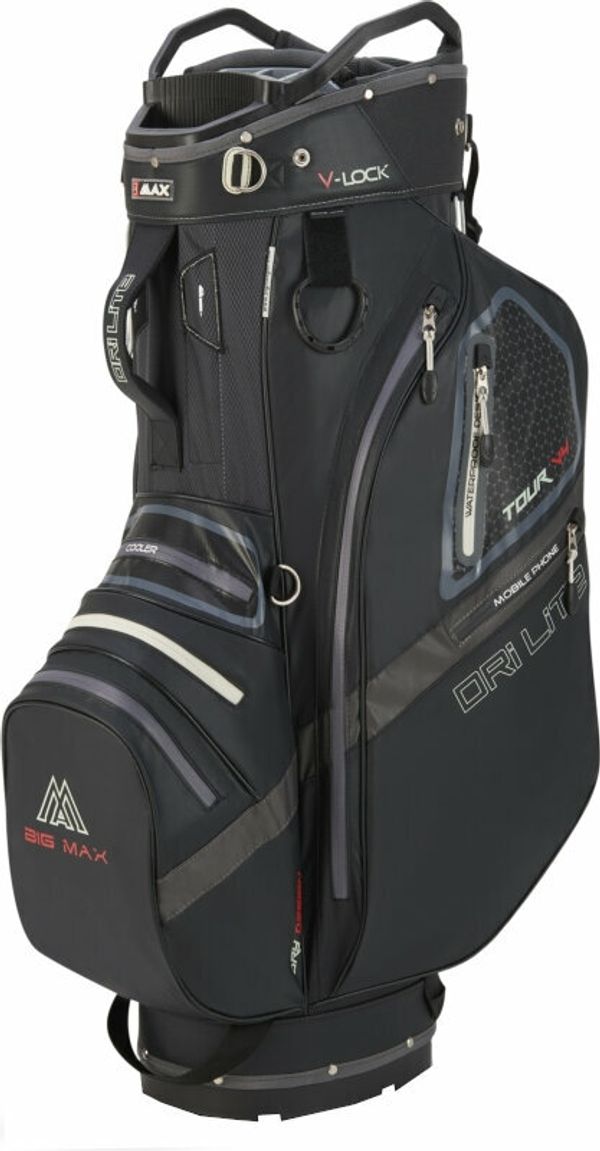 Big Max Big Max Dri Lite V-4 Cart Bag Black Golf torba Cart Bag