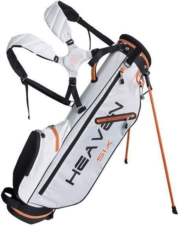 Big Max Big Max Heaven 6 White/Black/Orange Golf torba Stand Bag