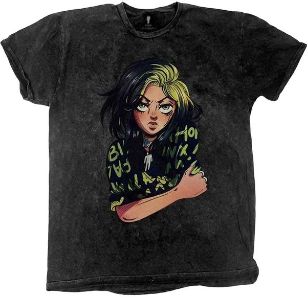 Billie Eilish Billie Eilish Majica Anime Billie Unisex Black 2XL