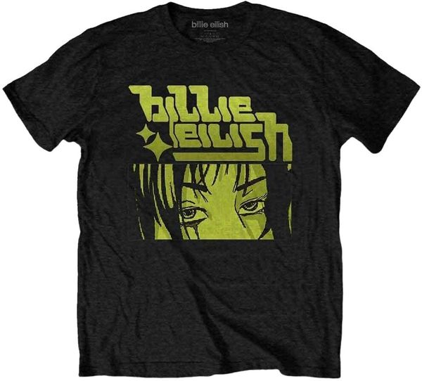 Billie Eilish Billie Eilish Majica Anime Logo Unisex Black 2XL