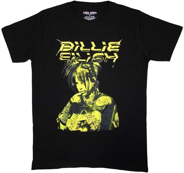 Billie Eilish Billie Eilish Majica Illustration Unisex Black 2XL