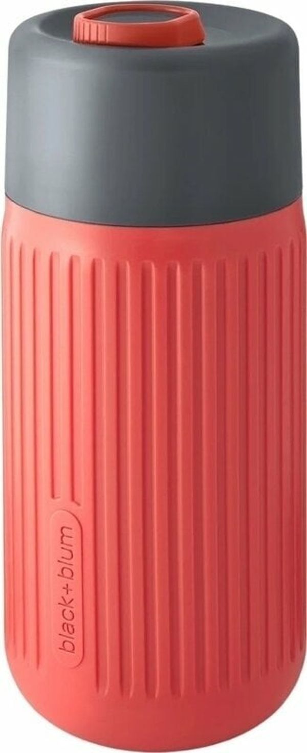 black+blum black+blum Glass Travel Cup Grey/Coral 340 ml Skodelica