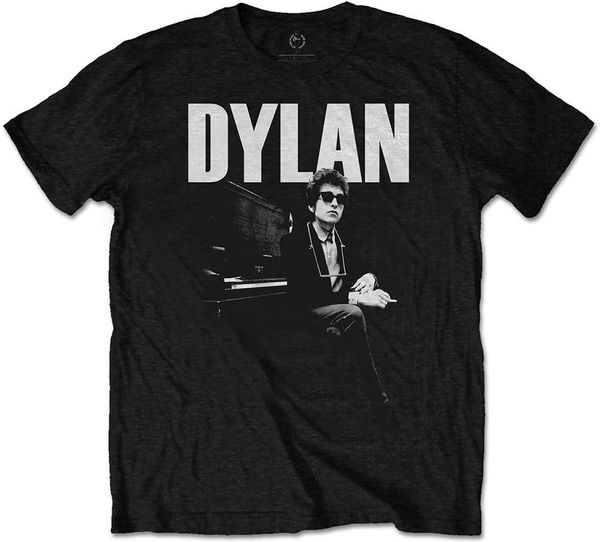 Bob Dylan Bob Dylan Majica At Piano Unisex Black XL